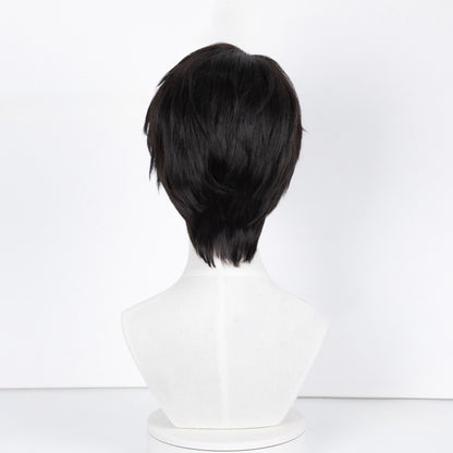 BoomCosplay Game Love and Deepspace Cosplay Caleb Natural Black Wig