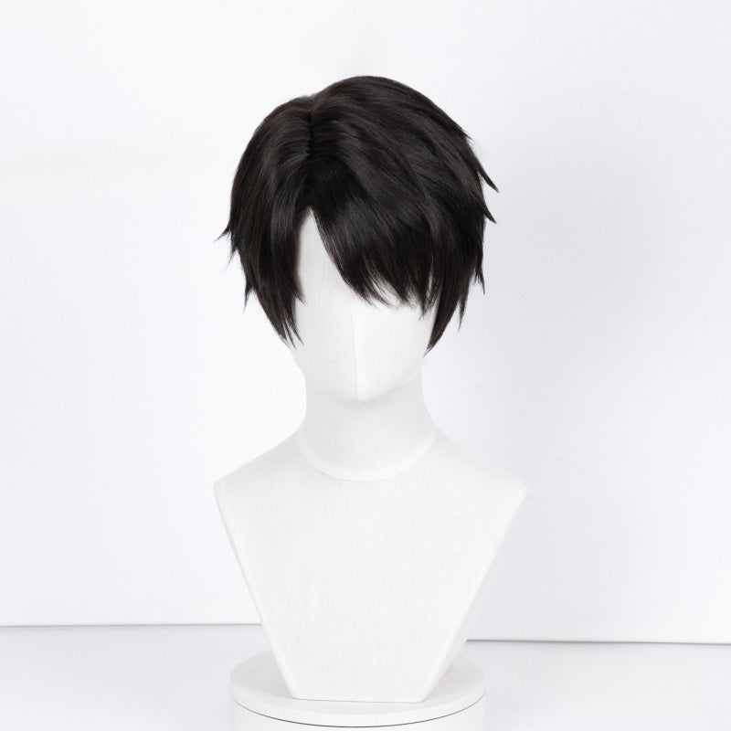 BoomCosplay Game Love and Deepspace Cosplay Caleb Natural Black Wig