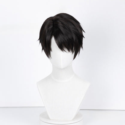 BoomCosplay Game Love and Deepspace Cosplay Caleb Natural Black Wig