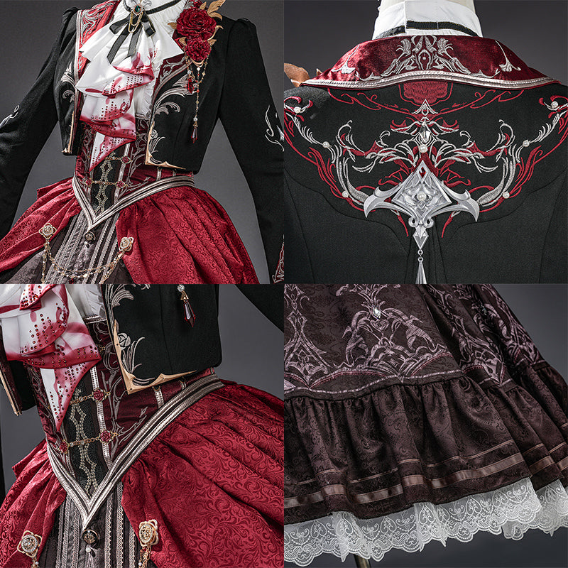 BoomCosplay Game Love and Deepspace Cosplay Female Protagonist Player MC Silverwing Fiend Bloodmoon Soulpact Costume