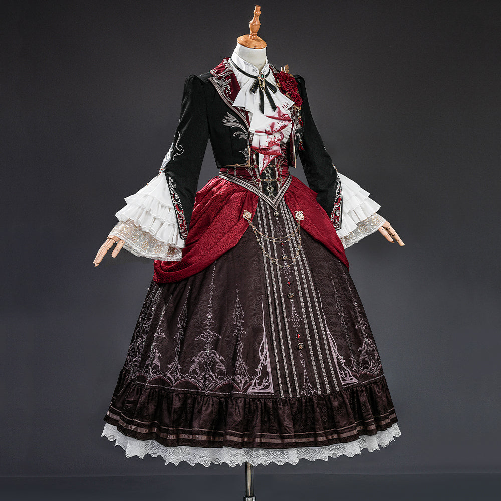 BoomCosplay Game Love and Deepspace Cosplay Female Protagonist Player MC Silverwing Fiend Bloodmoon Soulpact Costume
