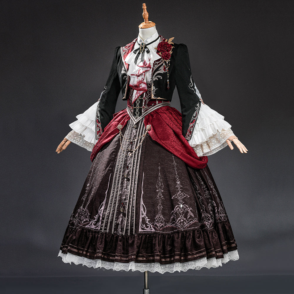 BoomCosplay Game Love and Deepspace Cosplay Female Protagonist Player MC Silverwing Fiend Bloodmoon Soulpact Costume