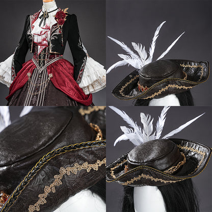 BoomCosplay Game Love and Deepspace Cosplay Female Protagonist Player MC Silverwing Fiend Bloodmoon Soulpact Costume