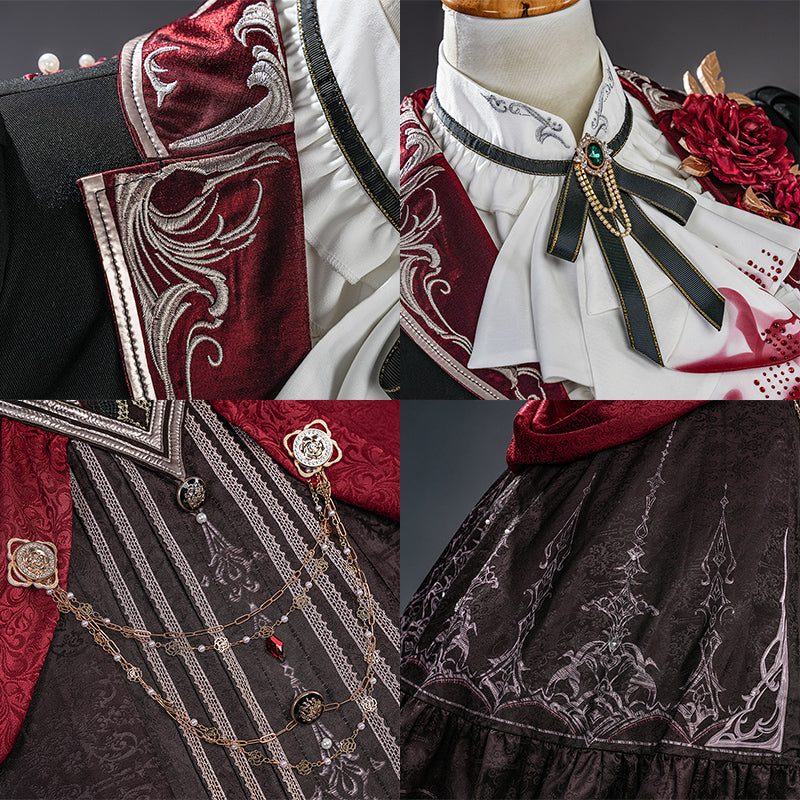 BoomCosplay Game Love and Deepspace Cosplay Female Protagonist Player MC Silverwing Fiend Bloodmoon Soulpact Costume