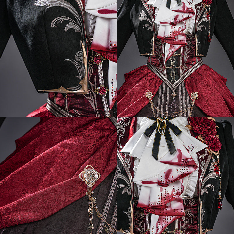 BoomCosplay Game Love and Deepspace Cosplay Female Protagonist Player MC Silverwing Fiend Bloodmoon Soulpact Costume