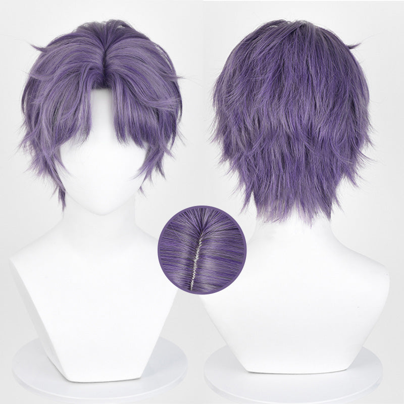 BoomCosplay Game Love and Deepspace Cosplay Rafayel Purple 30cm Wig