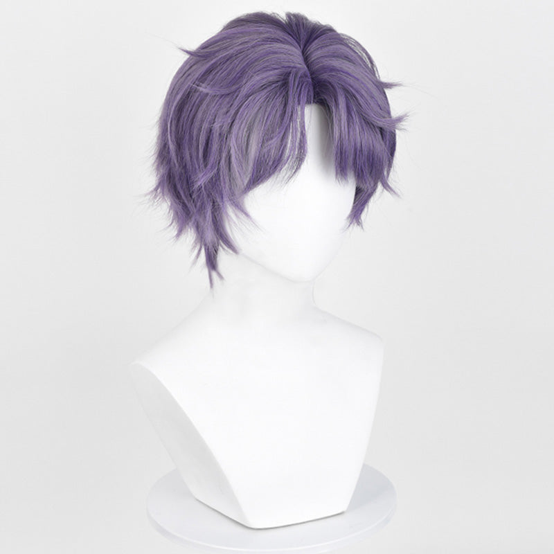 BoomCosplay Game Love and Deepspace Cosplay Rafayel Purple 30cm Wig