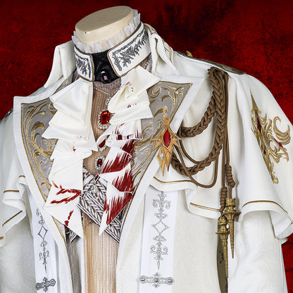 BoomCosplay Game Love and Deepspace Cosplay Sylus Silver Winged Demon Costume