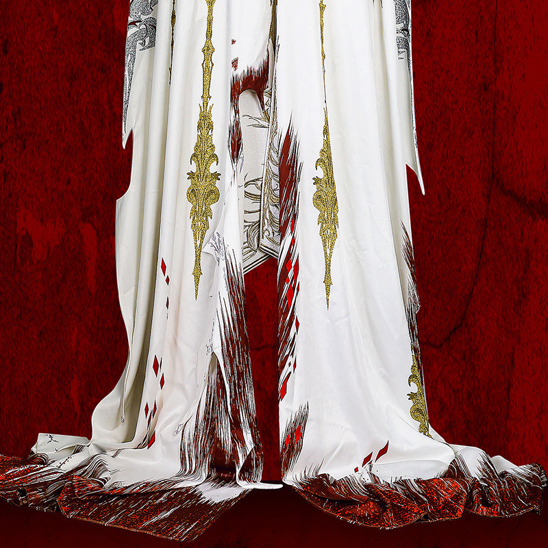 BoomCosplay Game Love and Deepspace Cosplay Sylus Silver Winged Demon Costume