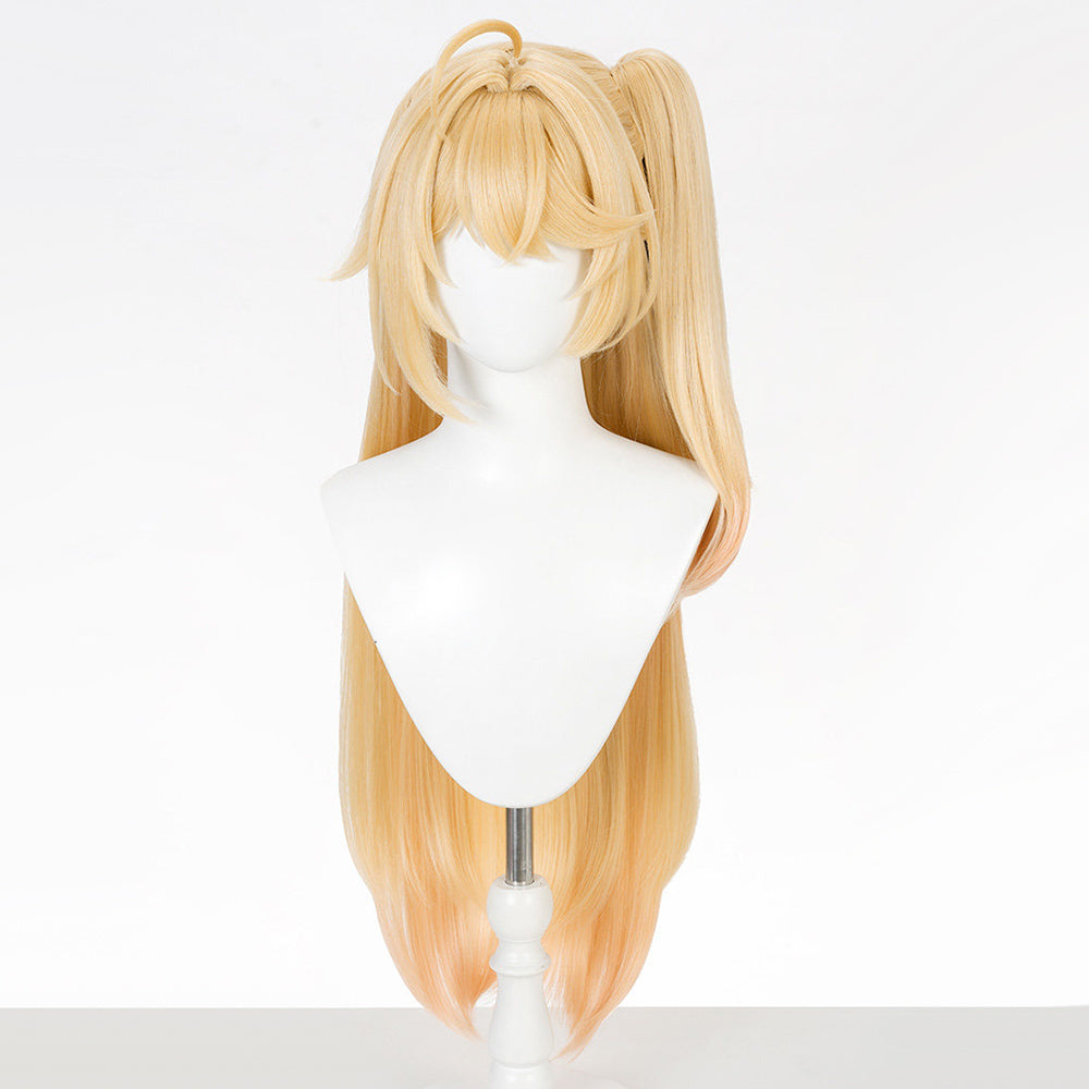 BoomCosplay Game NTE Cosplay Akane Rin Custom Color Gradient Orange Golden 85cm Wig