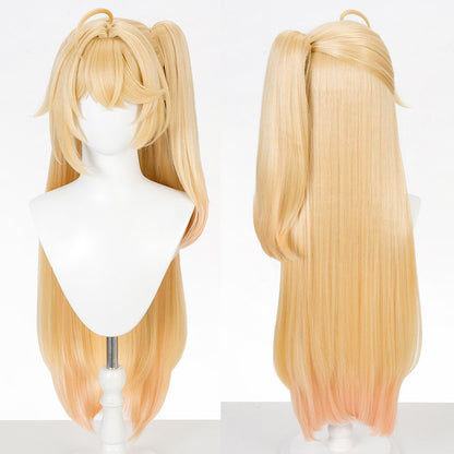 BoomCosplay Game NTE Cosplay Akane Rin Custom Color Gradient Orange Golden 85cm Wig