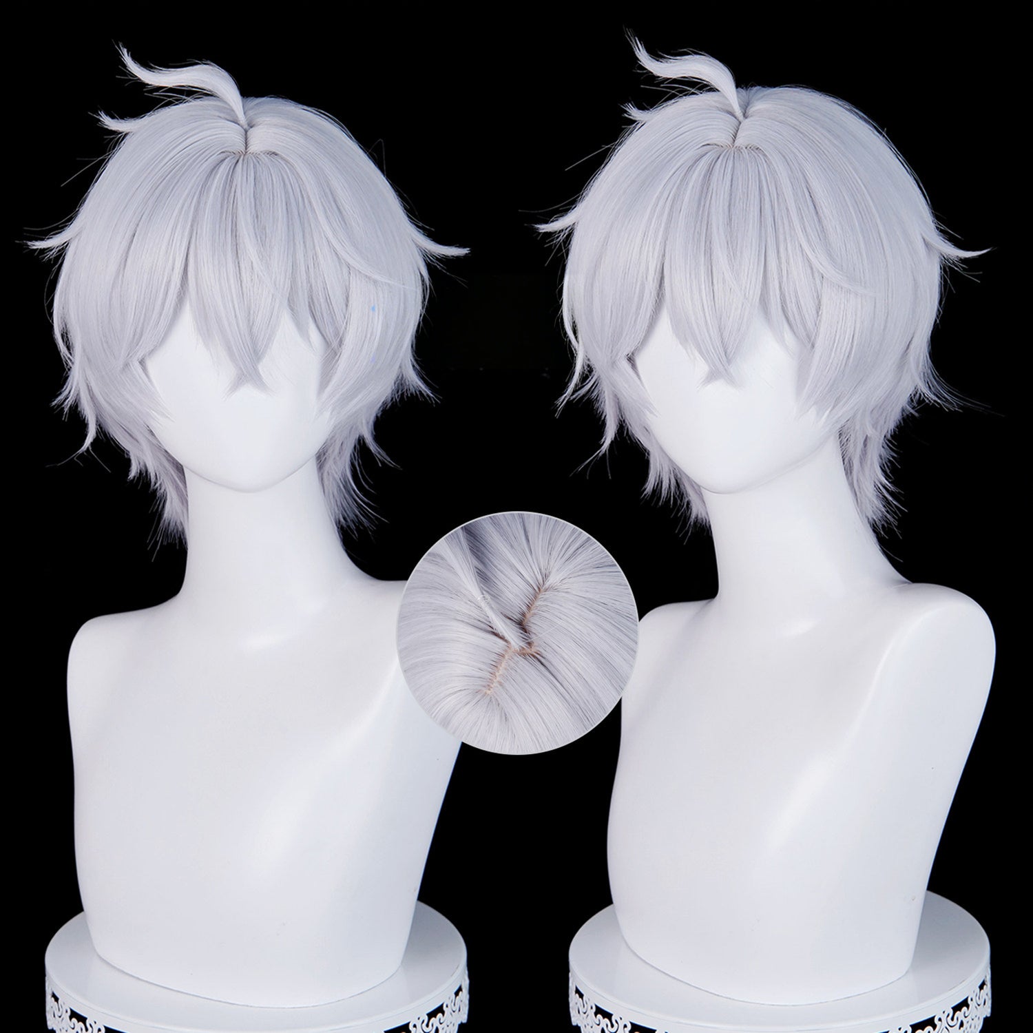 BoomCosplay Game NTE Cosplay Esper Zero Male Custom Color Gradient 30cm Wig