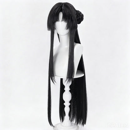 BoomCosplay Game NTE Cosplay Hotori Duino Elegy Black 100cm Wig