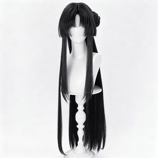 BoomCosplay Game NTE Cosplay Hotori Duino Elegy Black 100cm Wig