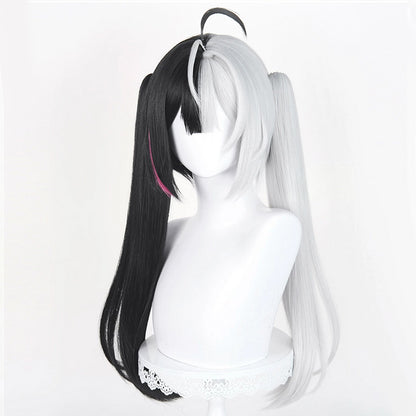 BoomCosplay Game NTE Cosplay Lacrimosa Black Silver White 58cm Wig