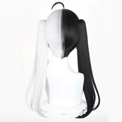 BoomCosplay Game NTE Cosplay Lacrimosa Black Silver White 58cm Wig