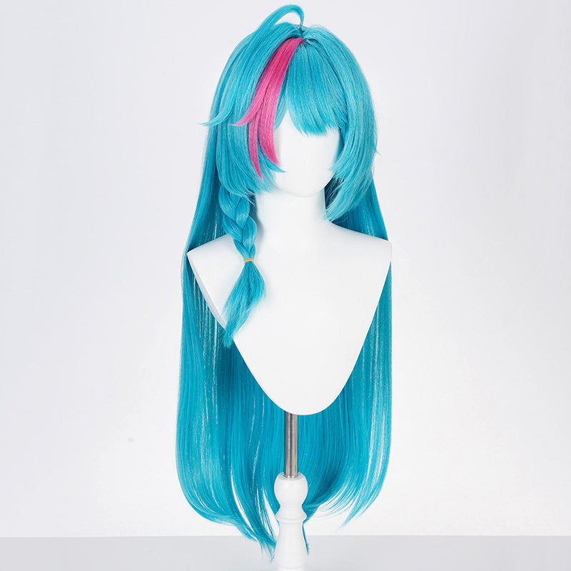 BoomCosplay Game NTE Cosplay Mint Custom Blue Pink 90cm Wig