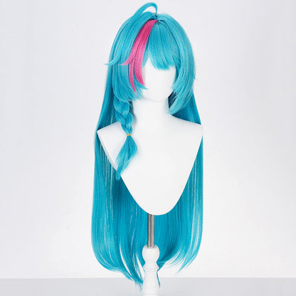 BoomCosplay Game NTE Cosplay Mint Custom Blue Pink 90cm Wig