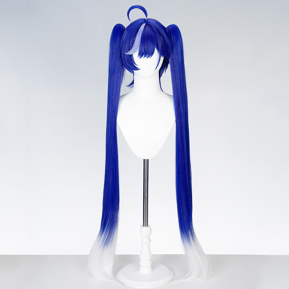 BoomCosplay Game NTE Cosplay Nitsa Custom Color Light Blue Purple 110cm Wig