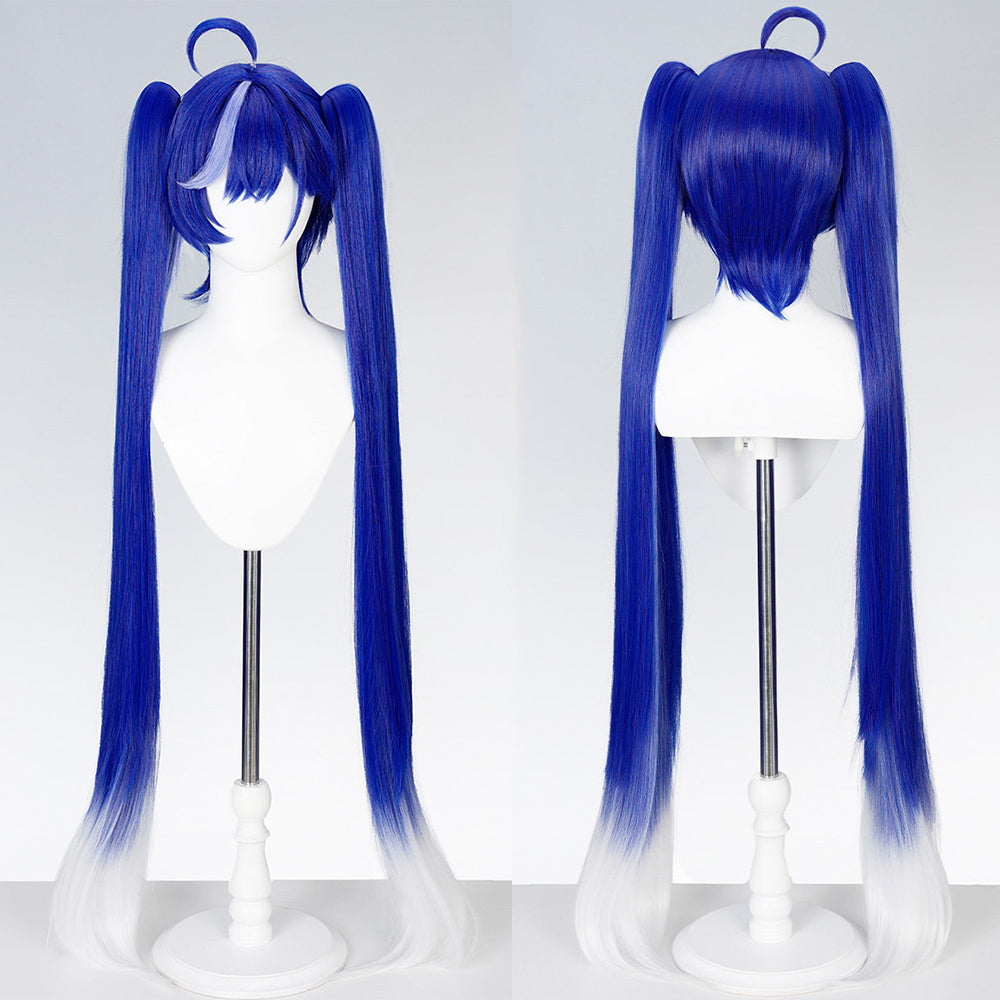BoomCosplay Game NTE Cosplay Nitsa Custom Color Light Blue Purple 110cm Wig