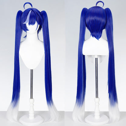 BoomCosplay Game NTE Cosplay Nitsa Custom Color Light Blue Purple 110cm Wig