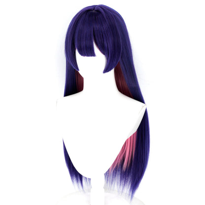 BoomCosplay Spiel Wuwa Cosplay Denia Pink Lila Blau 100cm Perücke