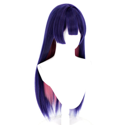 BoomCosplay Spiel Wuwa Cosplay Denia Pink Lila Blau 100cm Perücke