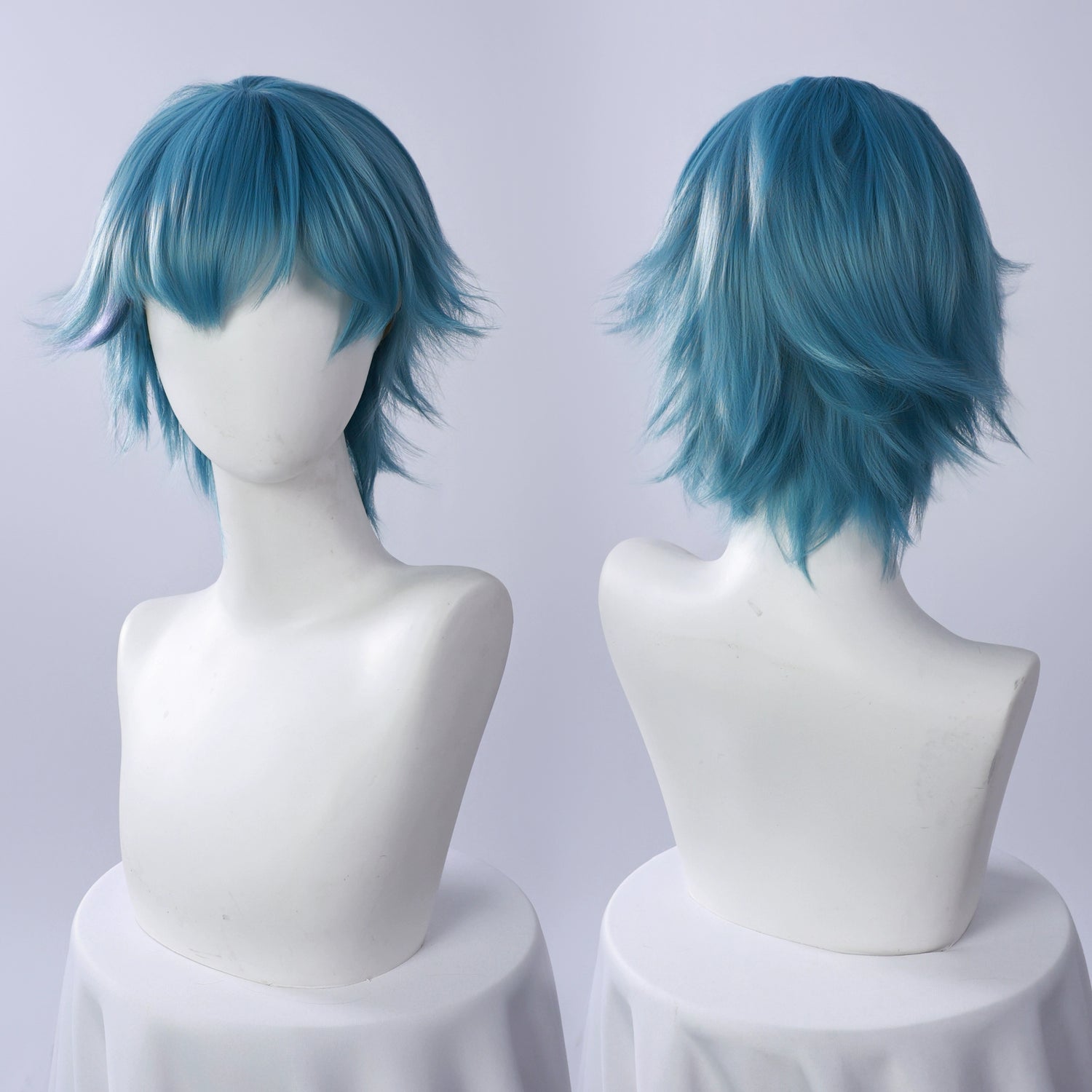 BoomCosplay Spiel Wuwa Cosplay Denia Pink Lila Blau 100cm Perücke