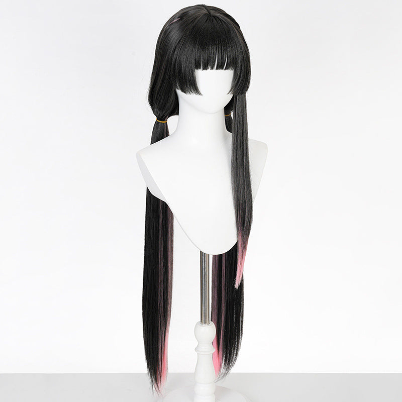 BoomCosplay Spiel Wuwa Cosplay Denia Pink Lila Blau 100cm Perücke
