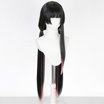 BoomCosplay Spiel Wuwa Cosplay Denia Pink Lila Blau 100cm Perücke