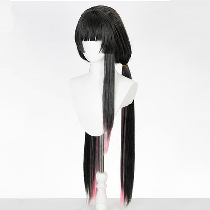 BoomCosplay Spiel Wuwa Cosplay Denia Pink Lila Blau 100cm Perücke