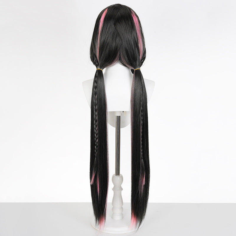 BoomCosplay Spiel Wuwa Cosplay Denia Pink Lila Blau 100cm Perücke