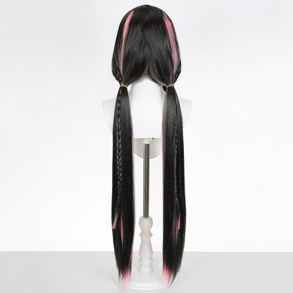 BoomCosplay Spiel Wuwa Cosplay Denia Pink Lila Blau 100cm Perücke