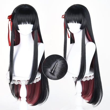 BoomCosplay Spiel Wuwa Cosplay Denia Pink Lila Blau 100cm Perücke