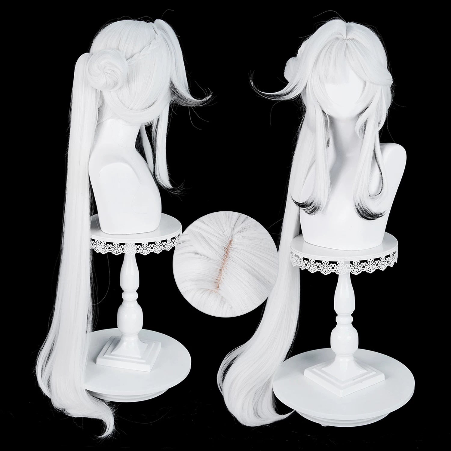 BoomCosplay Spiel Wuwa Cosplay Denia Pink Lila Blau 100cm Perücke