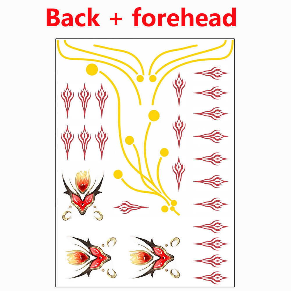 BoomCosplay Game WuWa Cosplay Hsin Second Form Temporary Tattoo Accessory Prop
