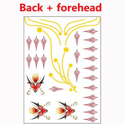 BoomCosplay Game WuWa Cosplay Hsin Second Form Temporary Tattoo Accessory Prop