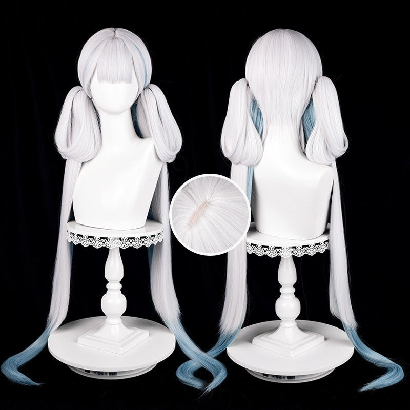 BoomCosplay Spiel Wuwa Cosplay Denia Pink Lila Blau 100cm Perücke