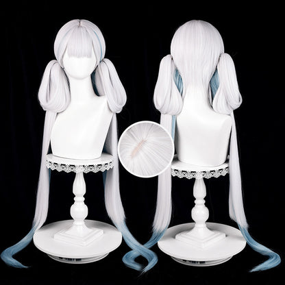BoomCosplay Spiel Wuwa Cosplay Denia Pink Lila Blau 100cm Perücke
