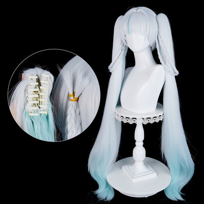BoomCosplay Spiel HSR Cosplay Evanescia Perücke 40cm rosa Perücke