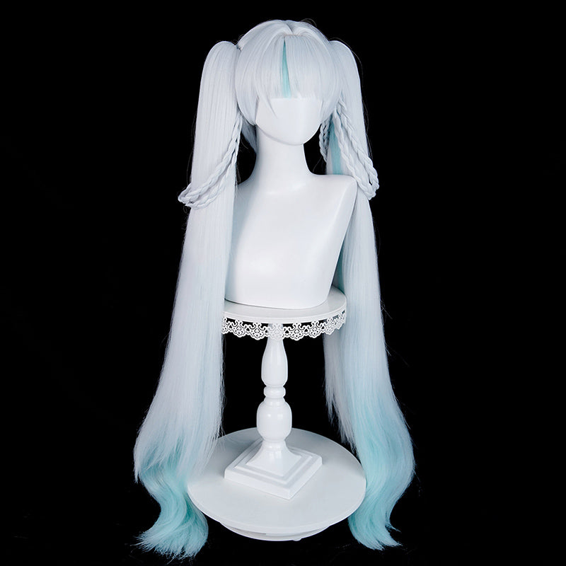 BoomCosplay Spiel HSR Cosplay Evanescia Perücke 40cm rosa Perücke