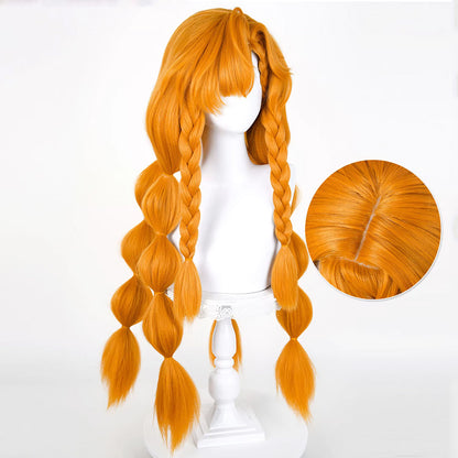 BoomCosplay Game WuWa Cosplay Sigrika Orange 88cm Wig