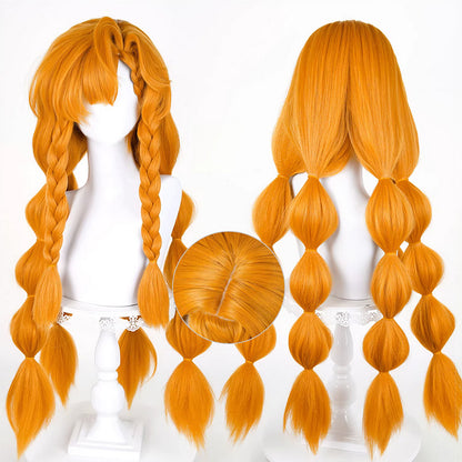 BoomCosplay Game WuWa Cosplay Sigrika Orange 88cm Wig