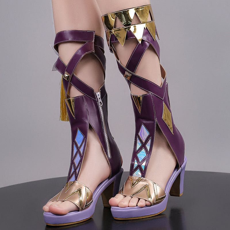 BoomCosplay Game HSR Cosplay Evanescia Schwarze Schuhe