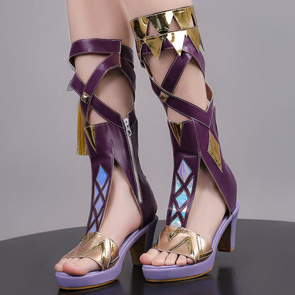 BoomCosplay Game HSR Cosplay Evanescia Schwarze Schuhe