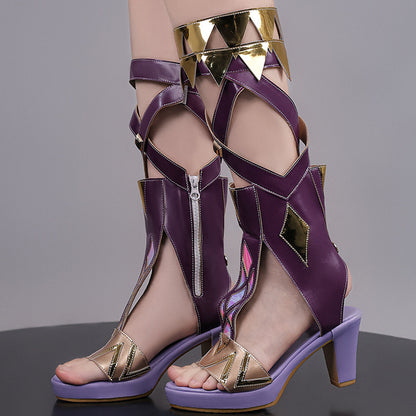 BoomCosplay Game HSR Cosplay Evanescia Schwarze Schuhe