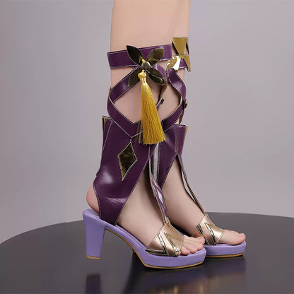 BoomCosplay Game HSR Cosplay Evanescia Schwarze Schuhe