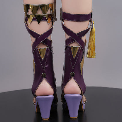 BoomCosplay Game HSR Cosplay Evanescia Schwarze Schuhe