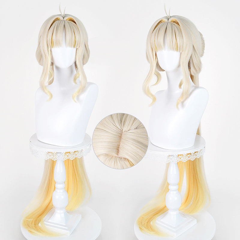BoomCosplay Spiel Wuwa Cosplay Denia Pink Lila Blau 100cm Perücke