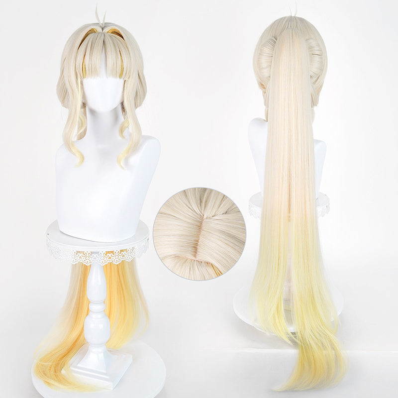 BoomCosplay Spiel Wuwa Cosplay Denia Pink Lila Blau 100cm Perücke